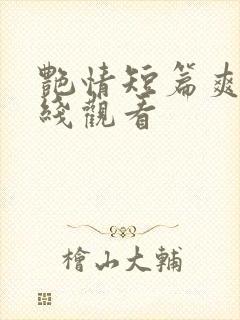 艳情短篇爽文在线观看