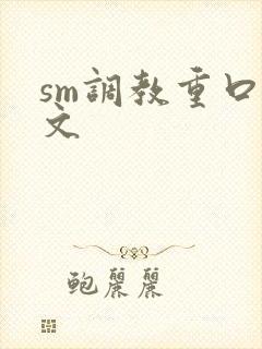 sm调教重口h文