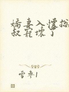 娇妻入怀总裁大叔宠坏了