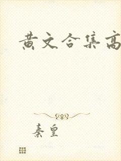 黄文合集高h