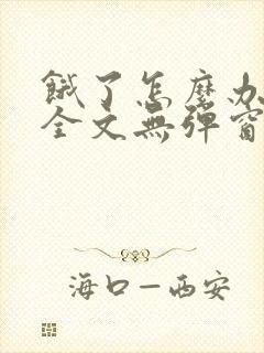 饿了怎么办小说全文无弹窗免费阅读封面