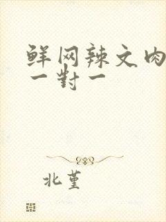 鲜网辣文肉高h一对一