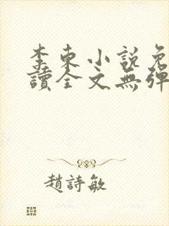 李东小说免费阅读全文无弹窗封面