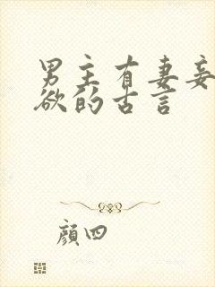 男主有妻妾很重欲的古言