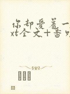 你却爱着一个txt全文+番外