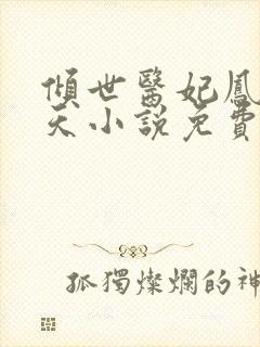 倾世医妃凤华九天小说免费阅读封面