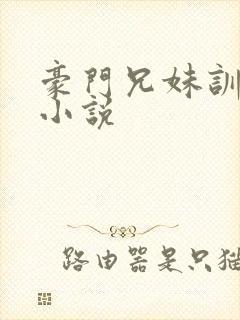 豪门兄妹训诫文小说封面