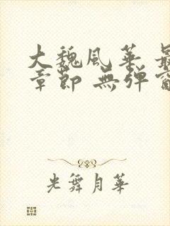 大魏风华 最新章节 无弹窗 笔趣阁