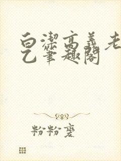 白洁高义老七王乙笔趣阁封面