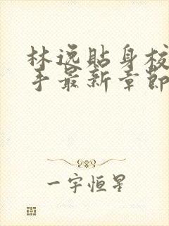 林逸贴身校花高手最新章节 小说