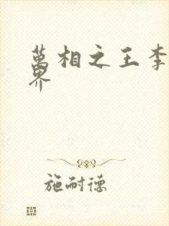 万相之王李洛境界封面