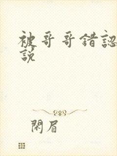 被哥哥错认后小说