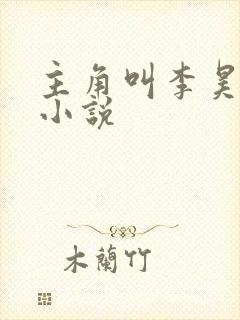 主角叫李昊天的小说