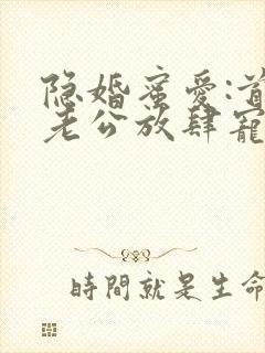 隐婚蜜爱:首席老公放肆宠