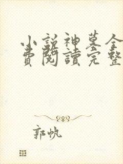 小说神墓全文免费阅读完整版辰东