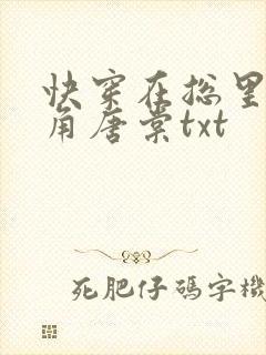 快穿在总里抢主角唐棠txt