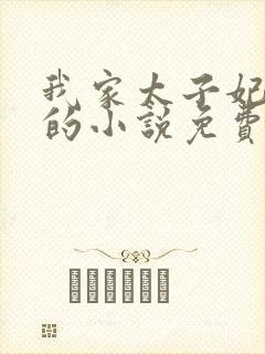 我家太子妃超凶的小说免费