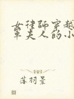 女律师穿越成将军夫人的小说