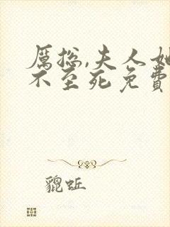 厉总,夫人她罪不至死免费封面