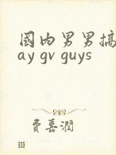 国内男男搞基gay gv guys
