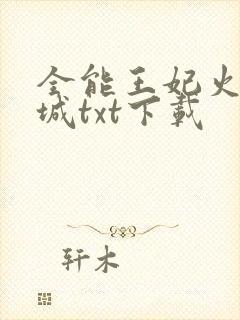 全能王妃火爆京城txt下载