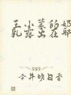 王小蒙的奶头全乳露出在哪封面