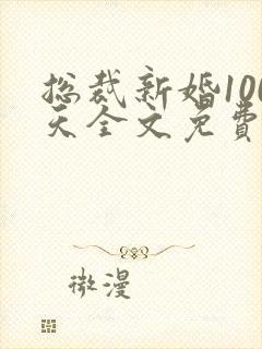 总裁新婚100天全文免费阅读