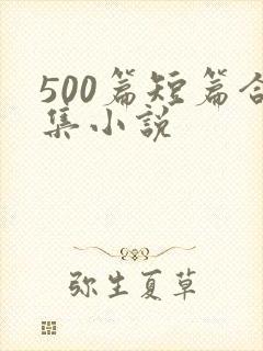 500篇短篇合集小说封面