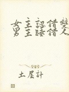 女主认错双胞胎男主睡错人的小说