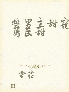 双男主甜宠文推荐巨甜