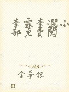 李霖李澜小说全部免费阅