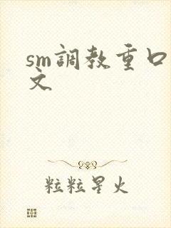 sm调教重口h文