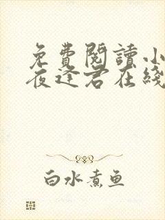 免费阅读小说此夜逢君在线阅读全文