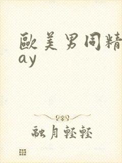 欧美男同精品gay