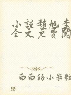 小说赵旭李晴晴全文免费阅读最新