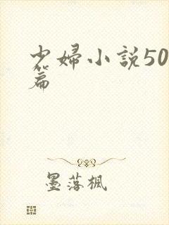 少妇小说500篇
