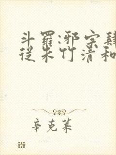 斗罗:邪宗肆虐从朱竹清和千仞雪封面