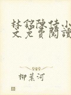 林铭陈佳小说全文免费阅读最新章节