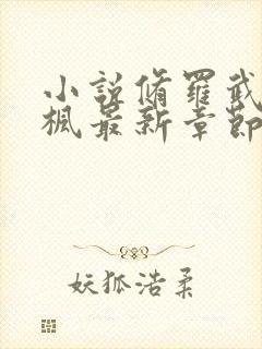 小说修罗武神楚枫最新章节阅续