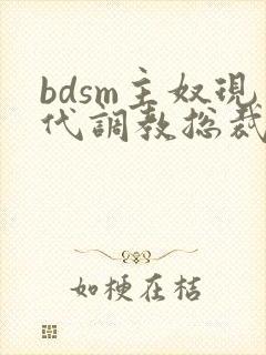 bdsm主奴现代调教总裁文