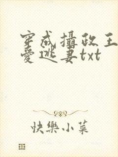 穿成摄政王的侍爱逃妻txt