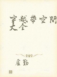 穿越带空间小说大全