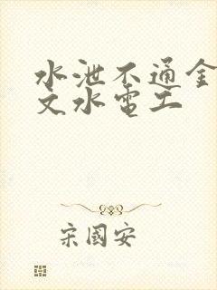 水泄不通金银原文水电工封面