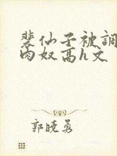 裴仙子被调教成肉奴高h文