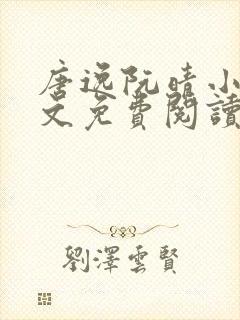 唐逸阮晴小说全文免费阅读最新章节