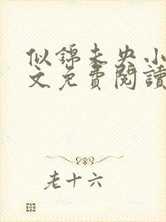 似锦未央小说全文免费阅读无弹窗