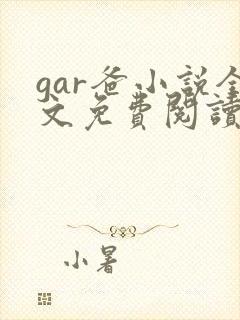 gar爸小说全文免费阅读最新章节