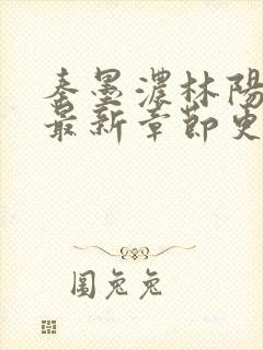 秦墨浓林阳小说最新章节更新时间