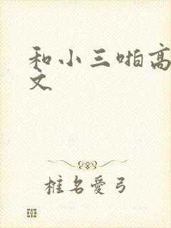 和小三啪高辣h文