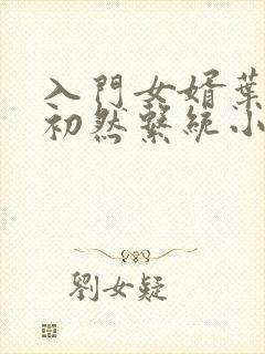 入门女婿叶辰萧初然系统小说封面